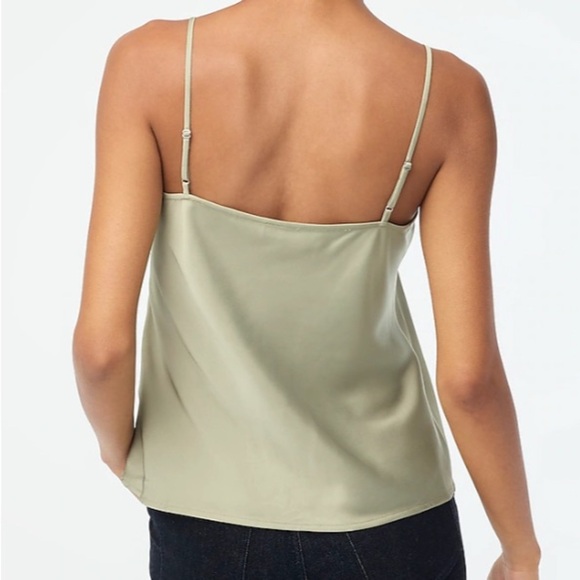 J Crew Factory Shiny v neck adjustable strap camisole in Ivory size 2X NWT CC937 - Picture 10 of 11